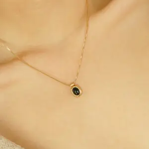 rayna black onyx necklace