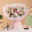 mischa pink carnation bouquet