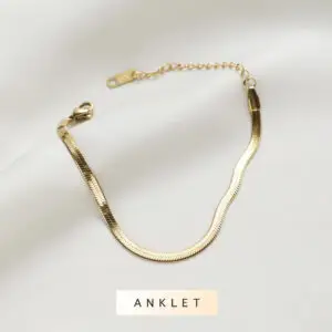 Home paige herringbone chain anklet
